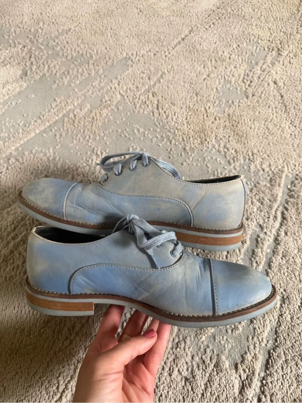 Swear London Charlotte Blue Distressed sneakers Shoes 39